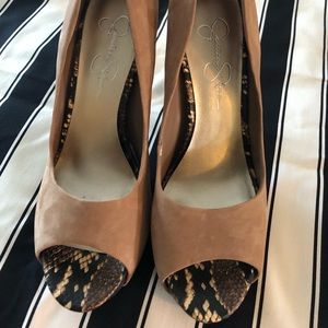 Jessica Simpson peep toes
